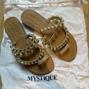 Mystique embellished sandals size 7 womens